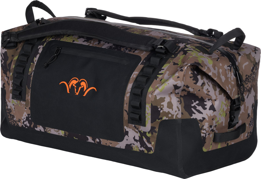 Duffle Bag M mit 60L von Blaser, mit dunklem HunTec Camouflage-Muster und großzügigem Stauraum