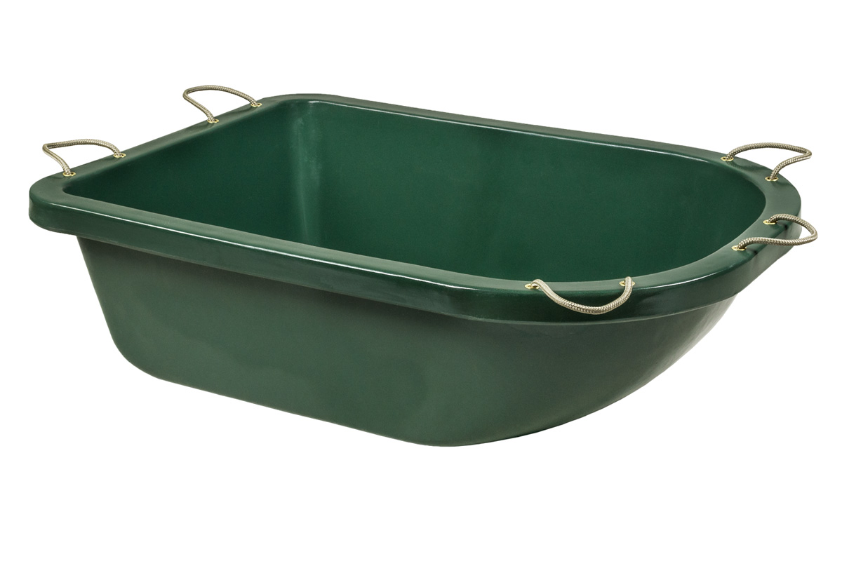 Fritzmann Wildwanne mit Schlittenfunktion in grün, Vorderseite