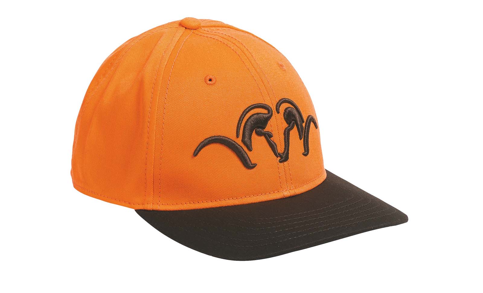 Die Kappe Striker Blaze orange / Dunkelbraun von Blaser
