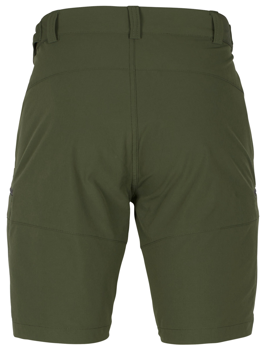 Pinewood Shorts Abisko Light Stretch in Moss Green, Rückansicht
