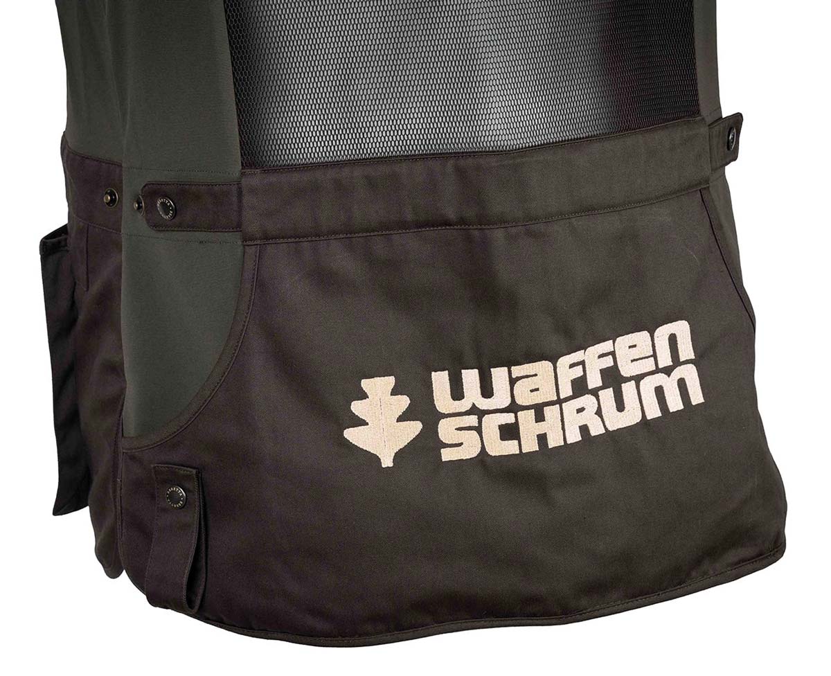 Schießweste Tredi mit Waffen Schrum Stick