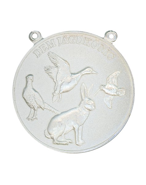Steinhauer & Lück  Medaille  Jagdmedaille Niederwild 60 mm Silber mit Kette Jagdmedaille für Niederwild aus Silber 