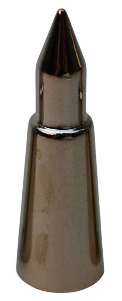 fritzmann stockspitze aus metall 26mm vorderansicht stabile spitze fuer gehstock oder wanderstock