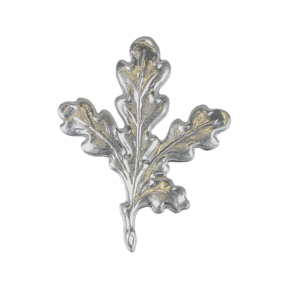 Eichenblatt Aluminium silberfarben