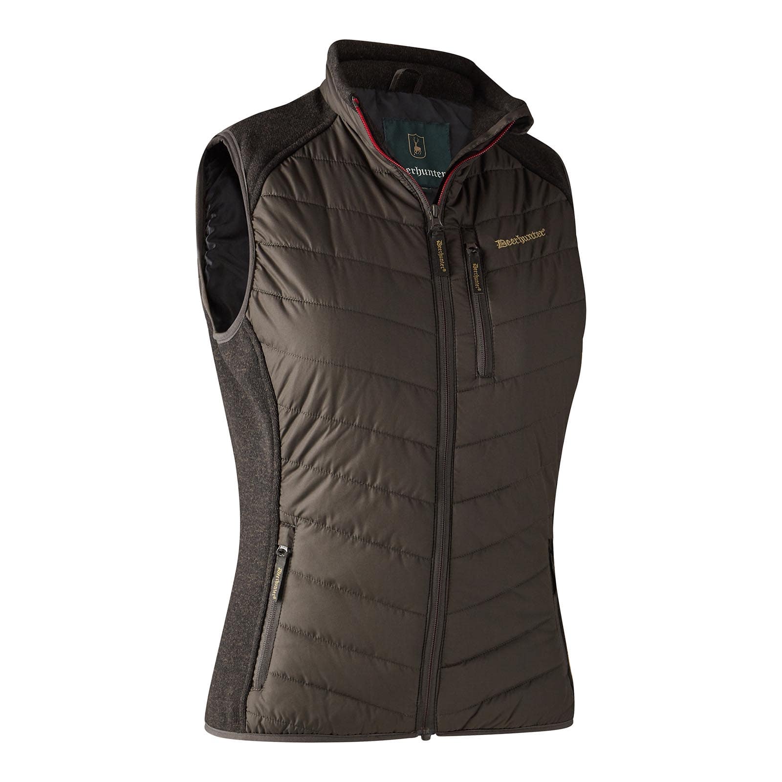 3002770_Deerhunter_Weste Caroline Padded Timber_Braun_Fronansicht