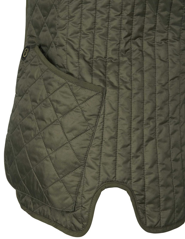 Detailansicht der Außentaschen der Chevalier Weste Dunsley Quilted
