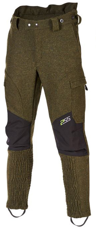 Pfeiffer Sicherheitssysteme Stiefelhose X-treme Loden, gerafftes Bein und Gummizugsteg, in grün und schwarz, Stiefelhose, Vorderseite