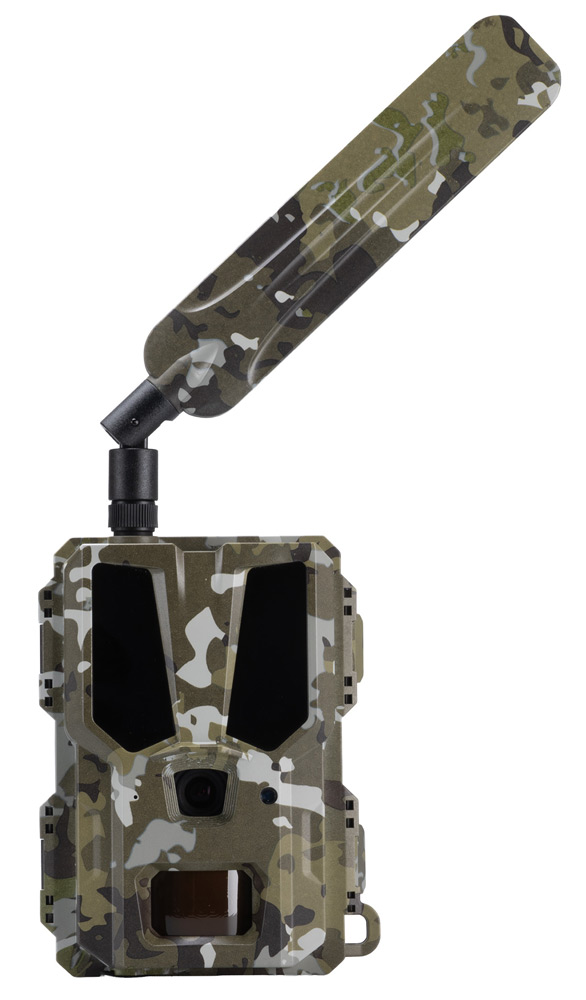 Modern Hunter Mini Wildkamera Hunter 4G mit LTE-SIM von Bresser, Ansicht der Wildkamera von vorn