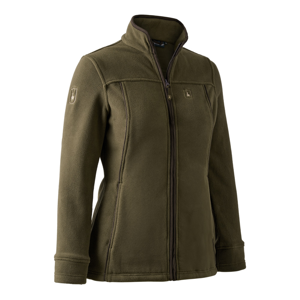 Die Fleecejacke Eagle Tarmac Green von Deerhunter, Vorderseite