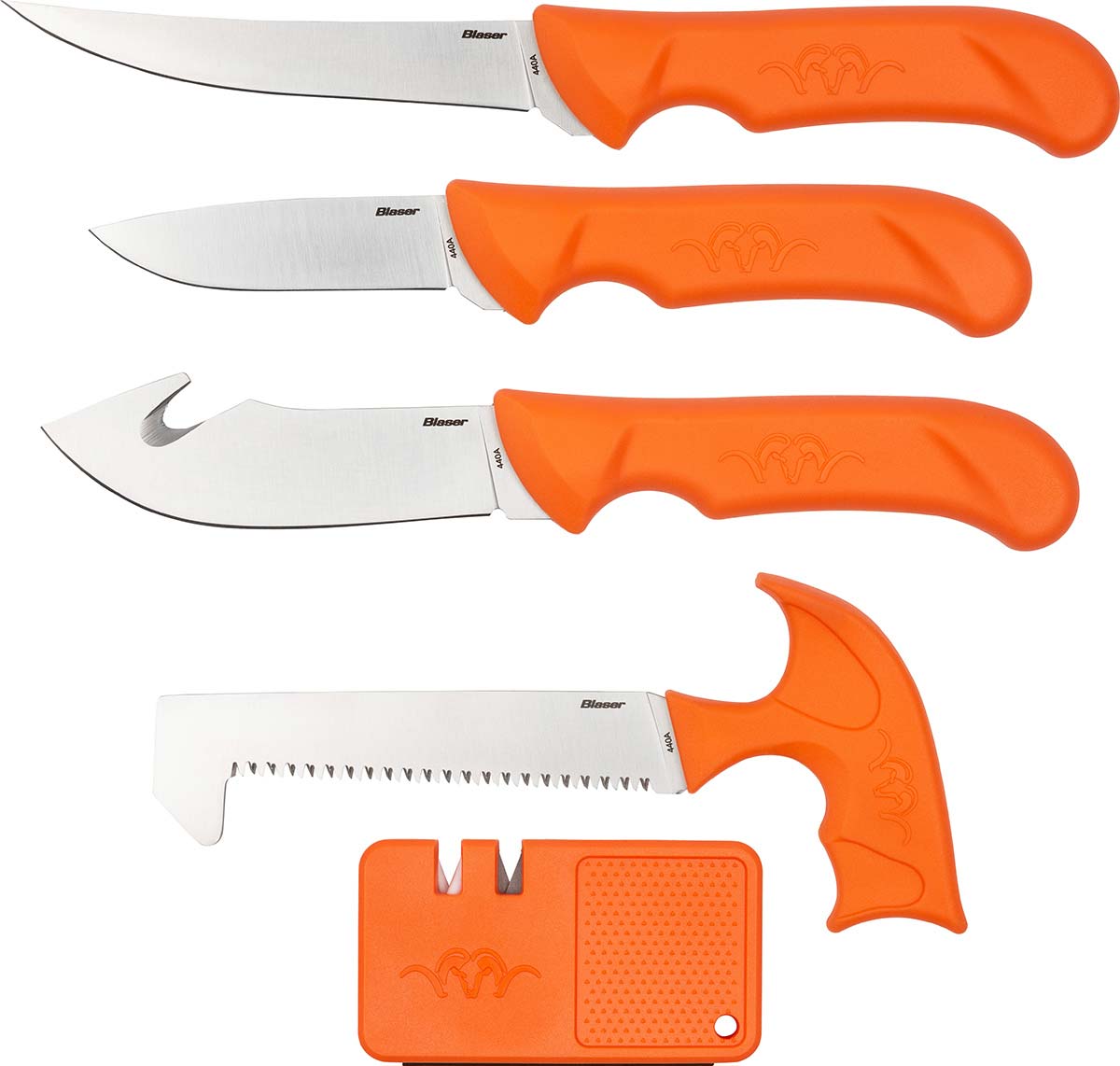 Aufbruchset Professional orange, Kunststoff Skinner - Ausbeinmesser - Filetiermesser - Knochensäge