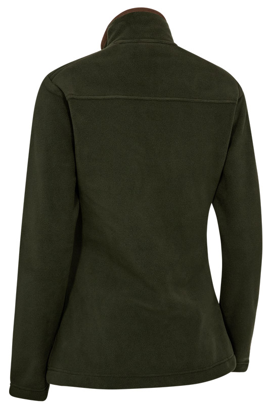 Rückansicht der Damen-Fleecejacke von Deerhunter in Forest Ember mit schlichter Rückenpartie und weicher Fleece-Oberfläche.
