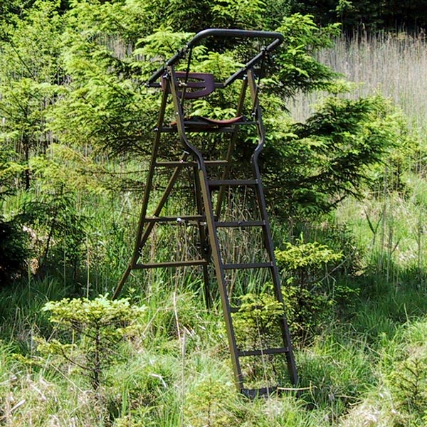 Aluminium-Hochsitz Bockleiter Höhe 2m Gewicht: 16kg