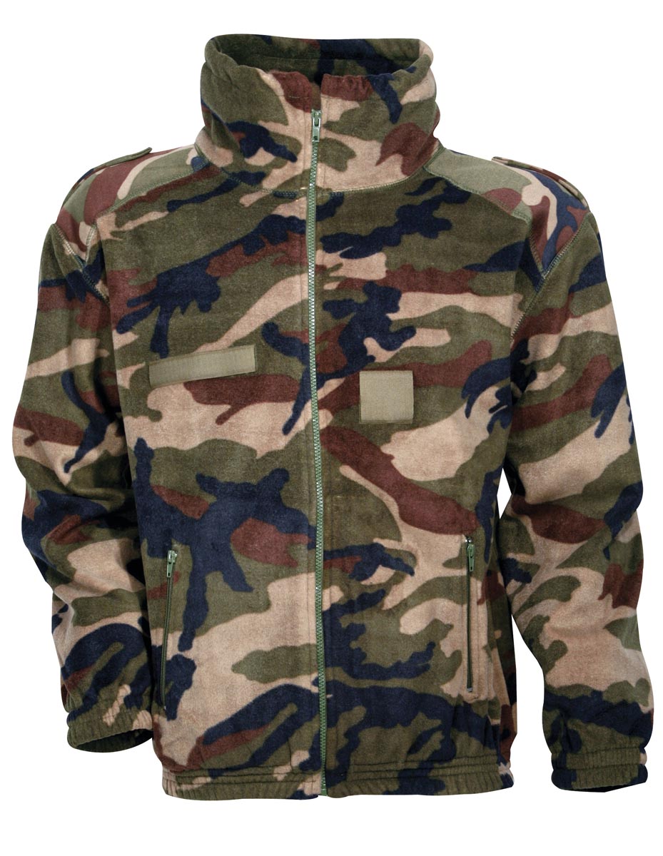 Fleecejacke im Tarnmuster