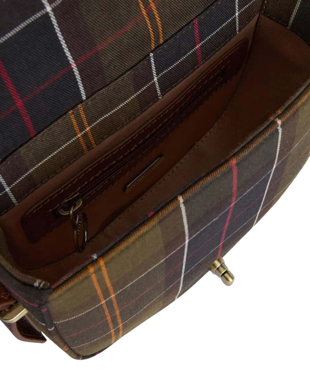Barbour Tasche Elm Crossbody Tartan Innenansicht