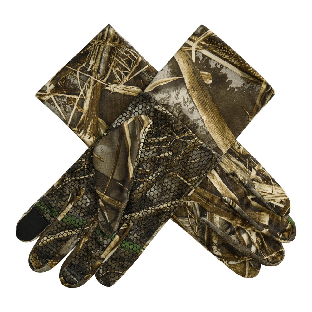 Deerhunter Handschuhe silikonbeschichtet, Camouflage, Handfläche