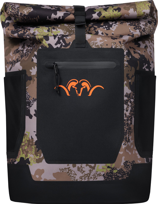 Frontansicht des Blaser Reiserucksacks HunTec 35l mit großem Hauptfach, markanter Front und funktionalem Outdoor-Design.