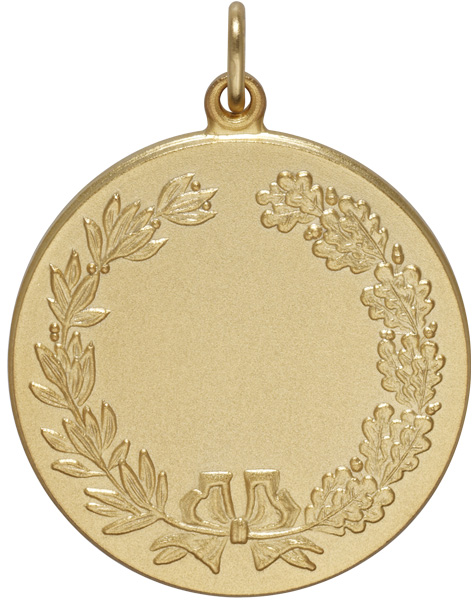 Medaille neutral 40mm vergoldet