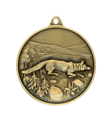 Jagdmedaille Fuchs 40mm Bronze
