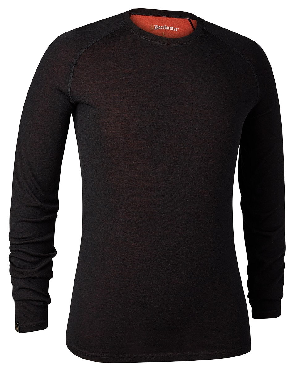 deerhunter unterhemd quinn merino – frontansicht des atmungsaktiven merino-unterhemds