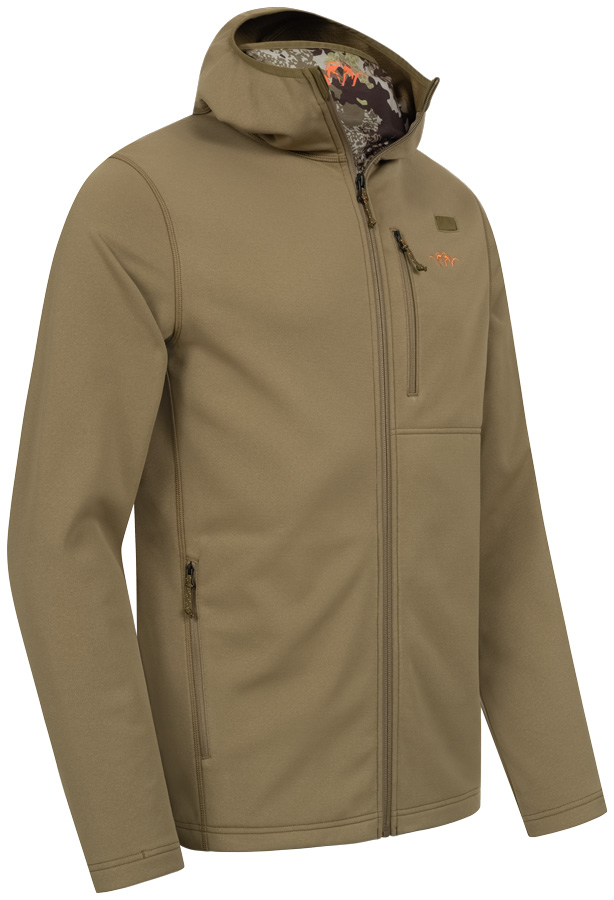 Rechte Seite des Blaser Hoodie Drain Full Zip in der Farbe Kaper