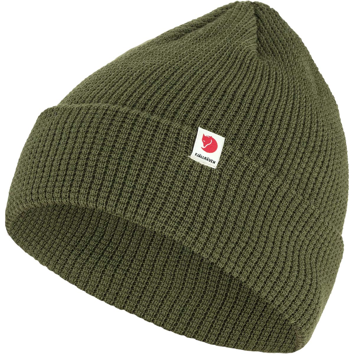 Fjaell Raeven Muetze Fjällräven Tab in der Farbe Deep Forest , Ansicht in getragener Perspektive