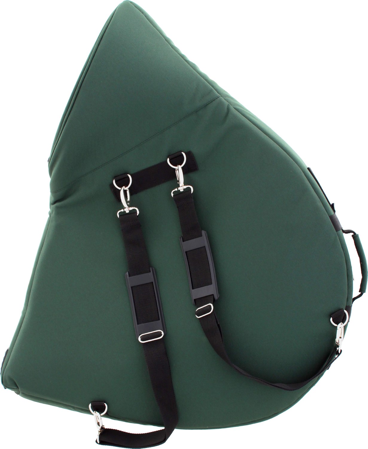 Parforcehorn-Tasche Schaumstoff mit Außentasche Rucksackriemen