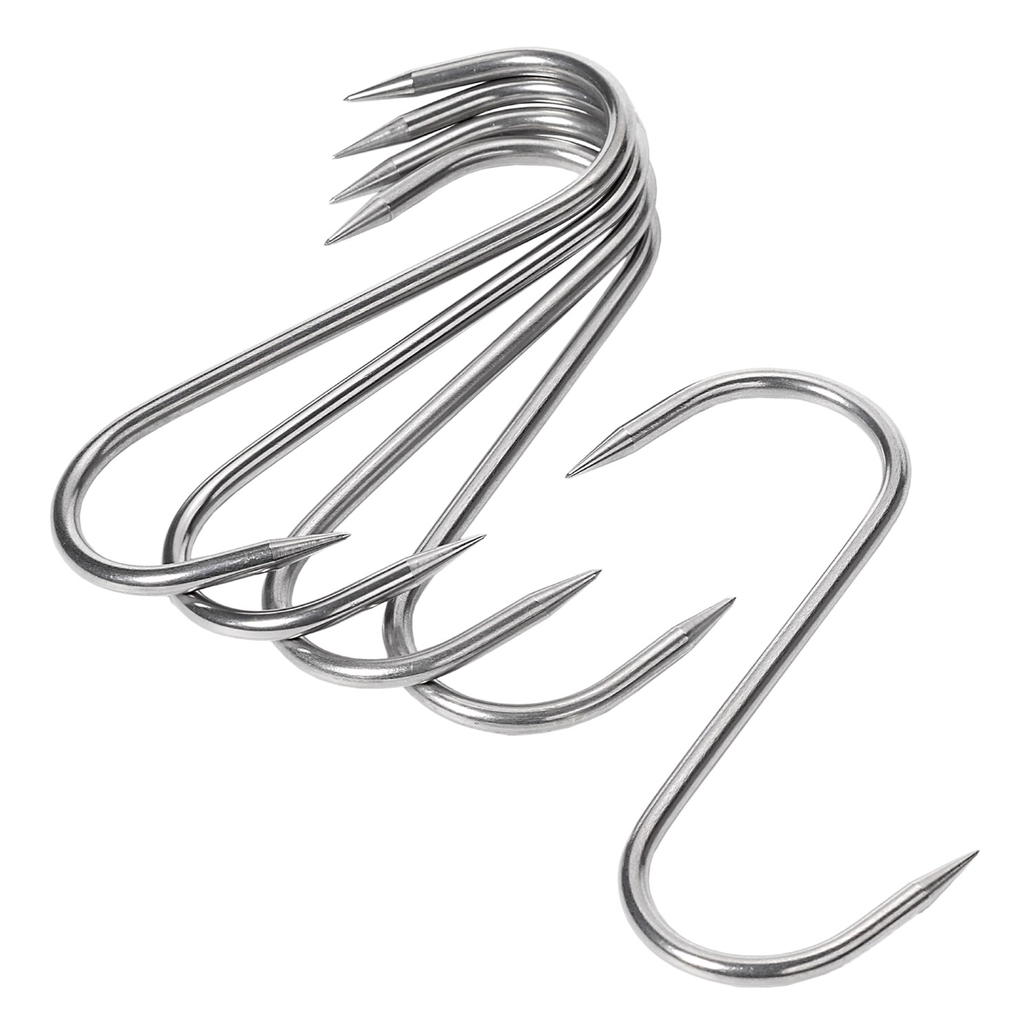 Fritzmann S-Haken aus rostfreiem Edelstahl und 12 cm lang, Vorderseite