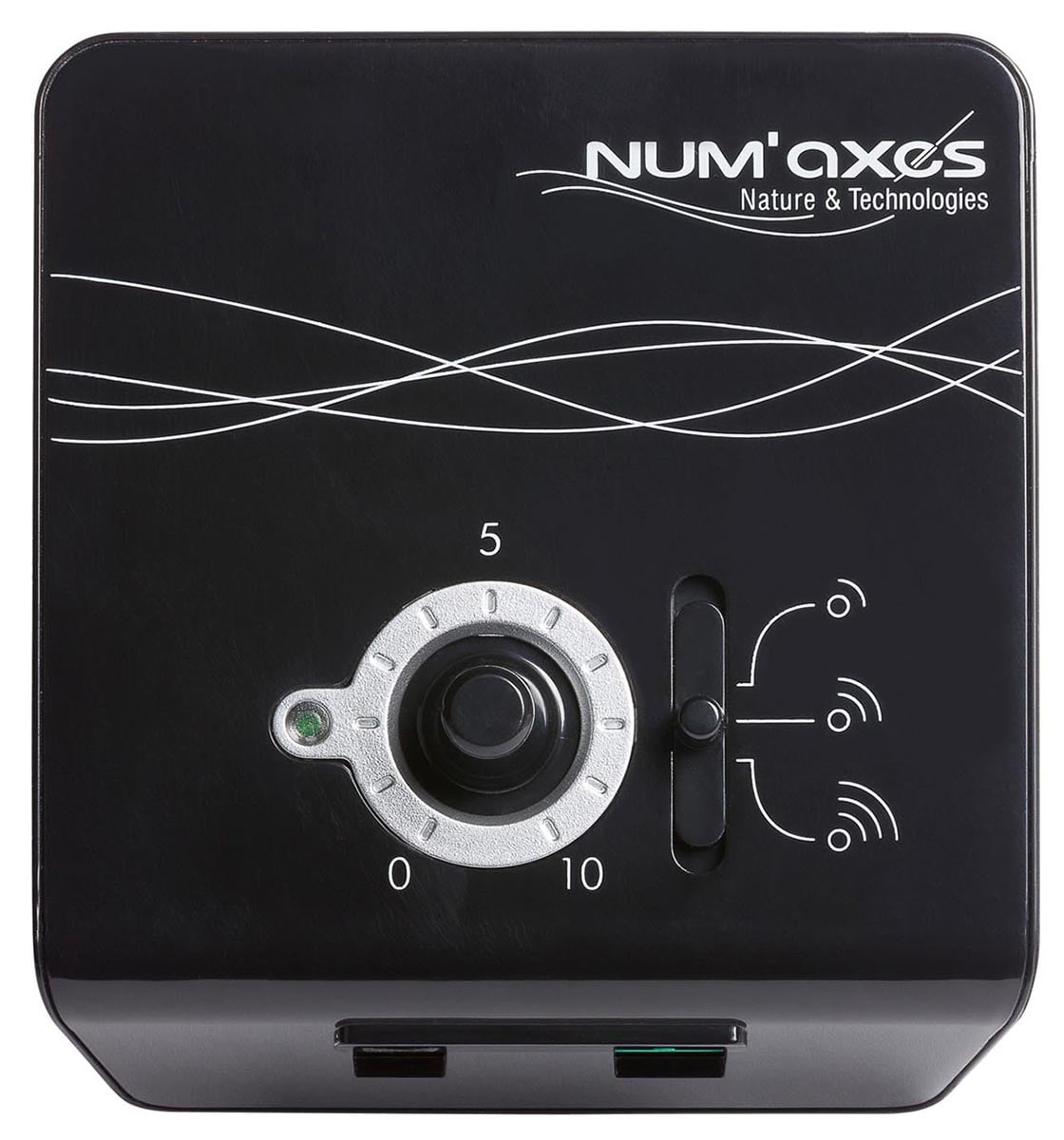  NUM'axes Canifugue Classic – Empfänger von oben mit sichtbarem Einstellrad