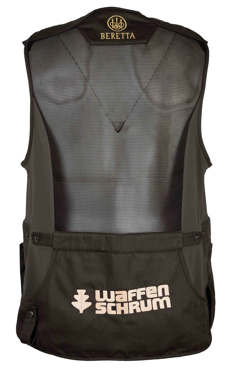 Schießweste Tredi mit Waffen Schrum Stick