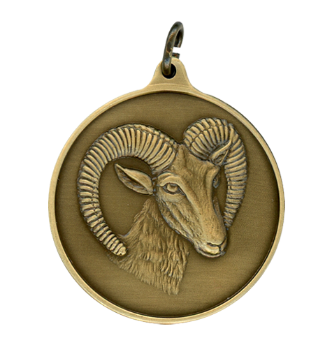 Jagdmedaille Muffel 40mm bronze