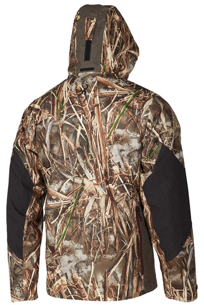 Browning Parka XPO Toundra, abgebildet von hinten, in der Farbe MAX 7 Camouflage