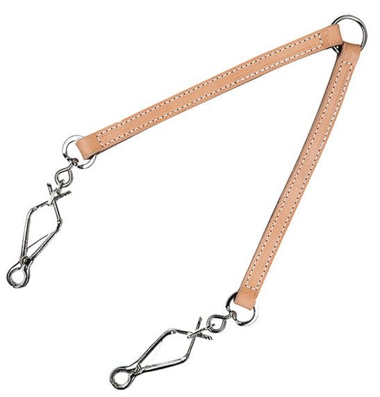 AKAH Lederkoppel, zum Führen von zwei Hunden an kurzer Leine