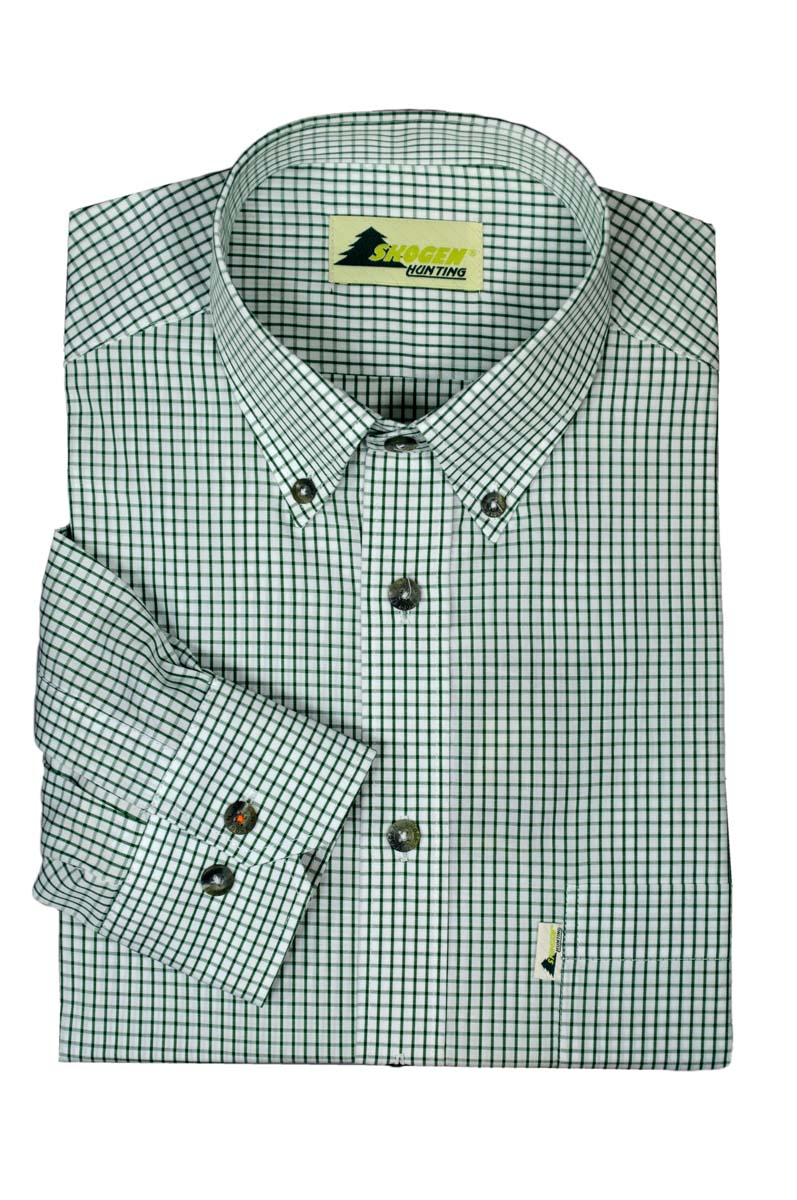 Skogen Hemd 1/1 Arm Button-Down  Grün