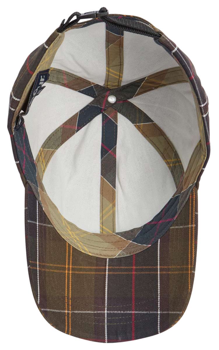 Barbour Cap Telfield Tartan Classic, Ansicht von unten