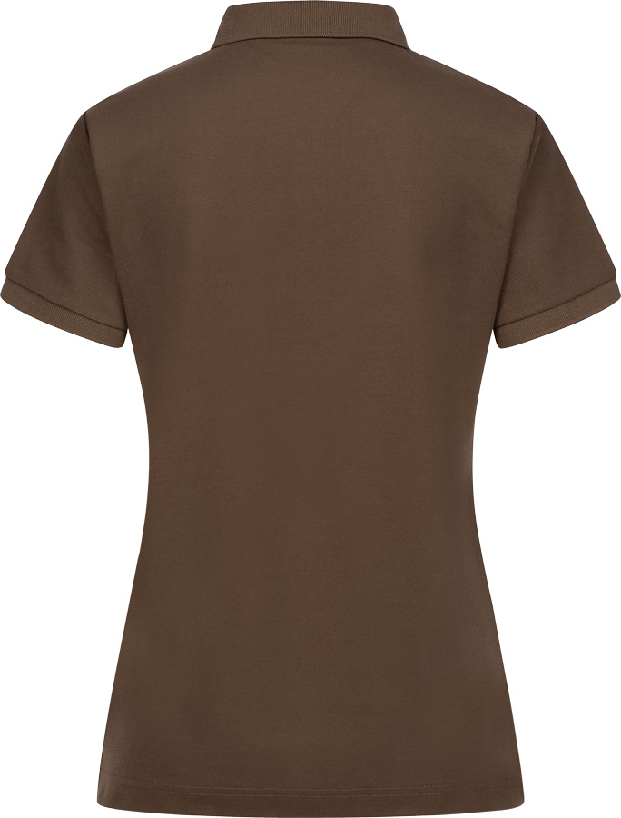 Rückseite Poloshirt 25 in dunkelbraun von Blaser für Damen