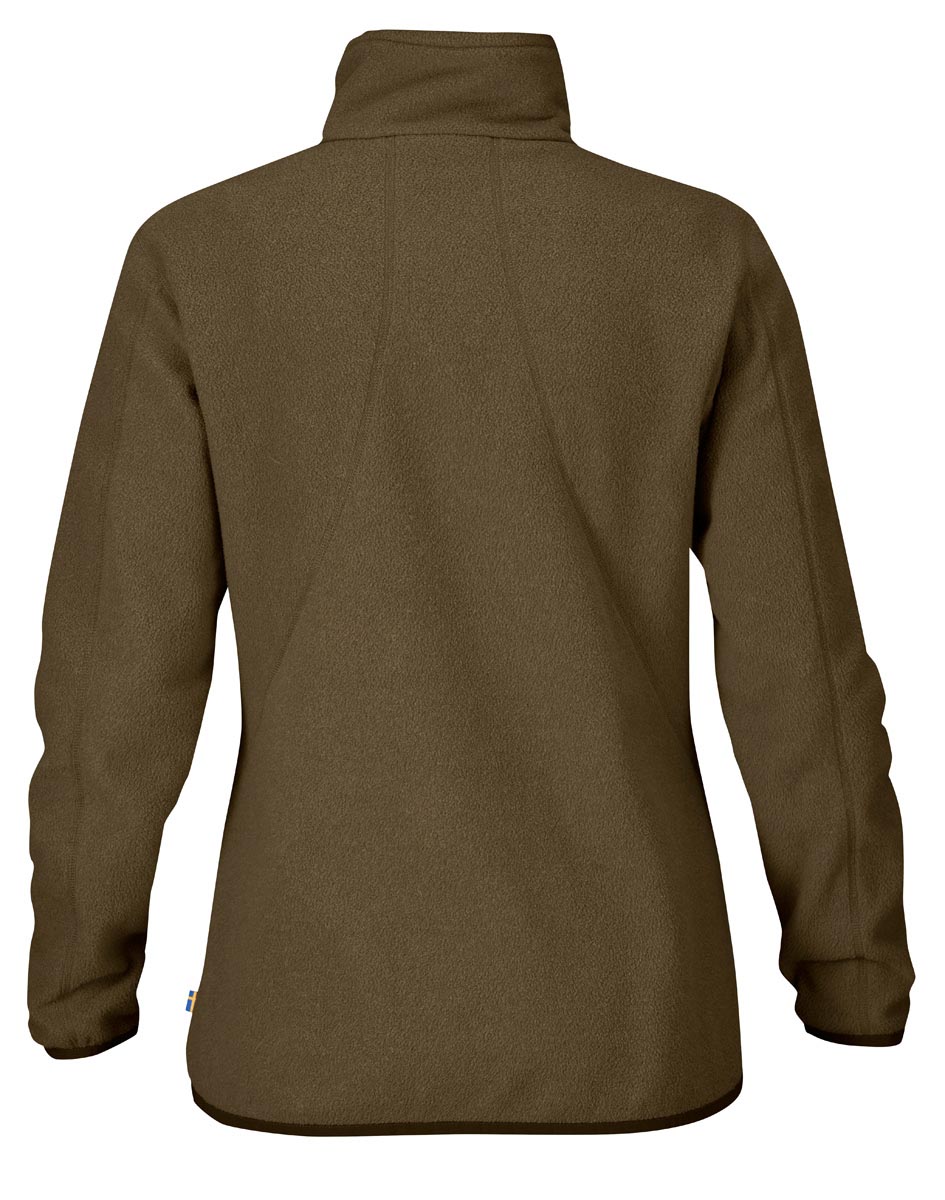Fjäll Räven Fleecejacke Stina  Dark Olive, Rückansicht