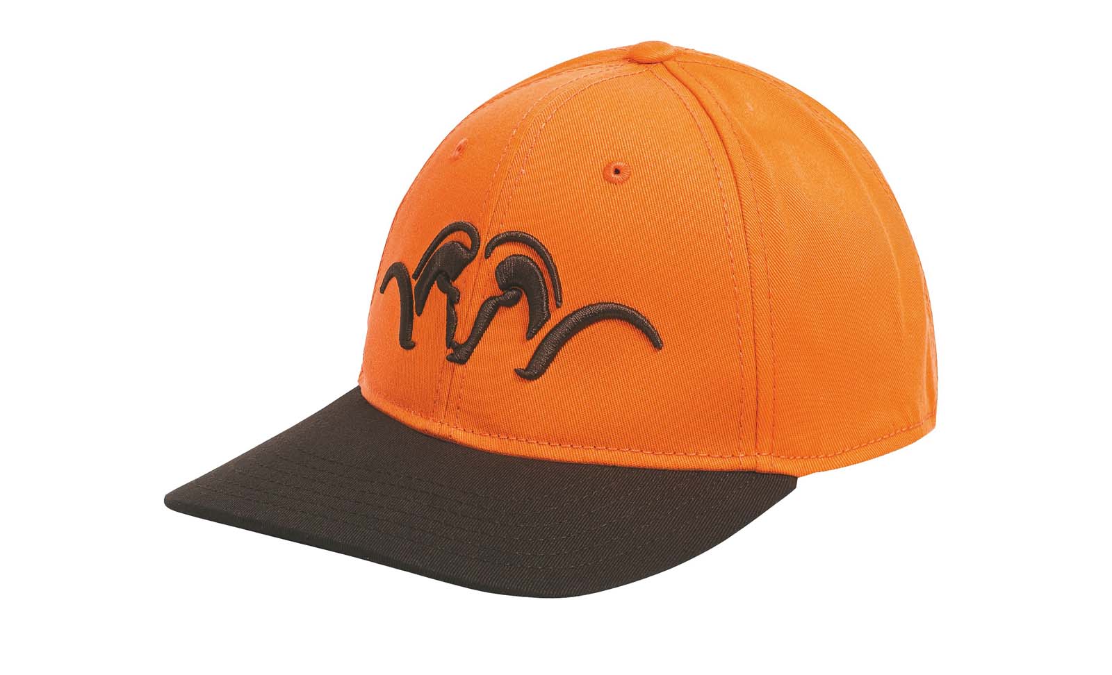 Die Kappe Striker Blaze orange / Dunkelbraun von Blaser