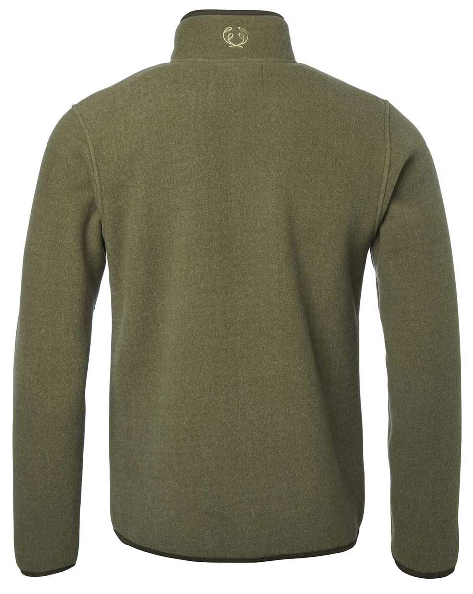 Chevalier Fleecejacke Mainstone in Khaki Green, Rückansicht