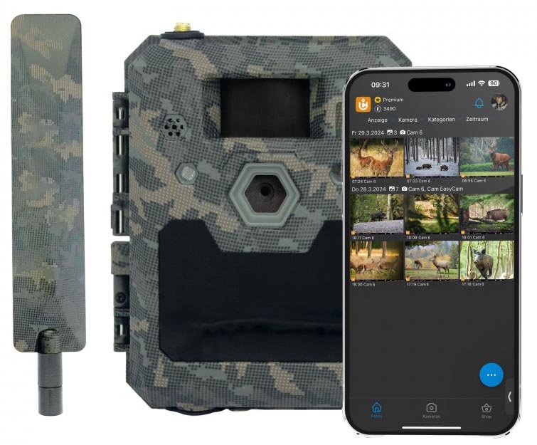 ICU Clom Cam6 – App-Darstellung auf dem Smartphone