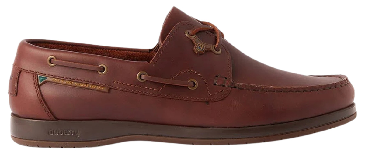 Herren Dubarry Halbschuh Sailmaker X LT in Mahogany aus Leder in Seitenansicht.