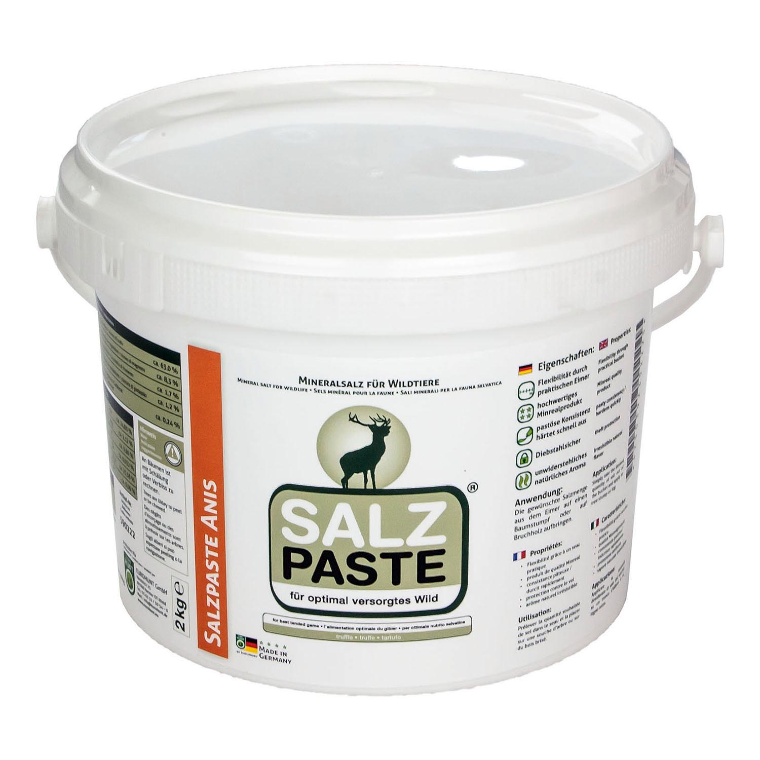 Salzpaste von Eurohunt zur Versorgung des Wildes mit hochwertigen Mineralien
