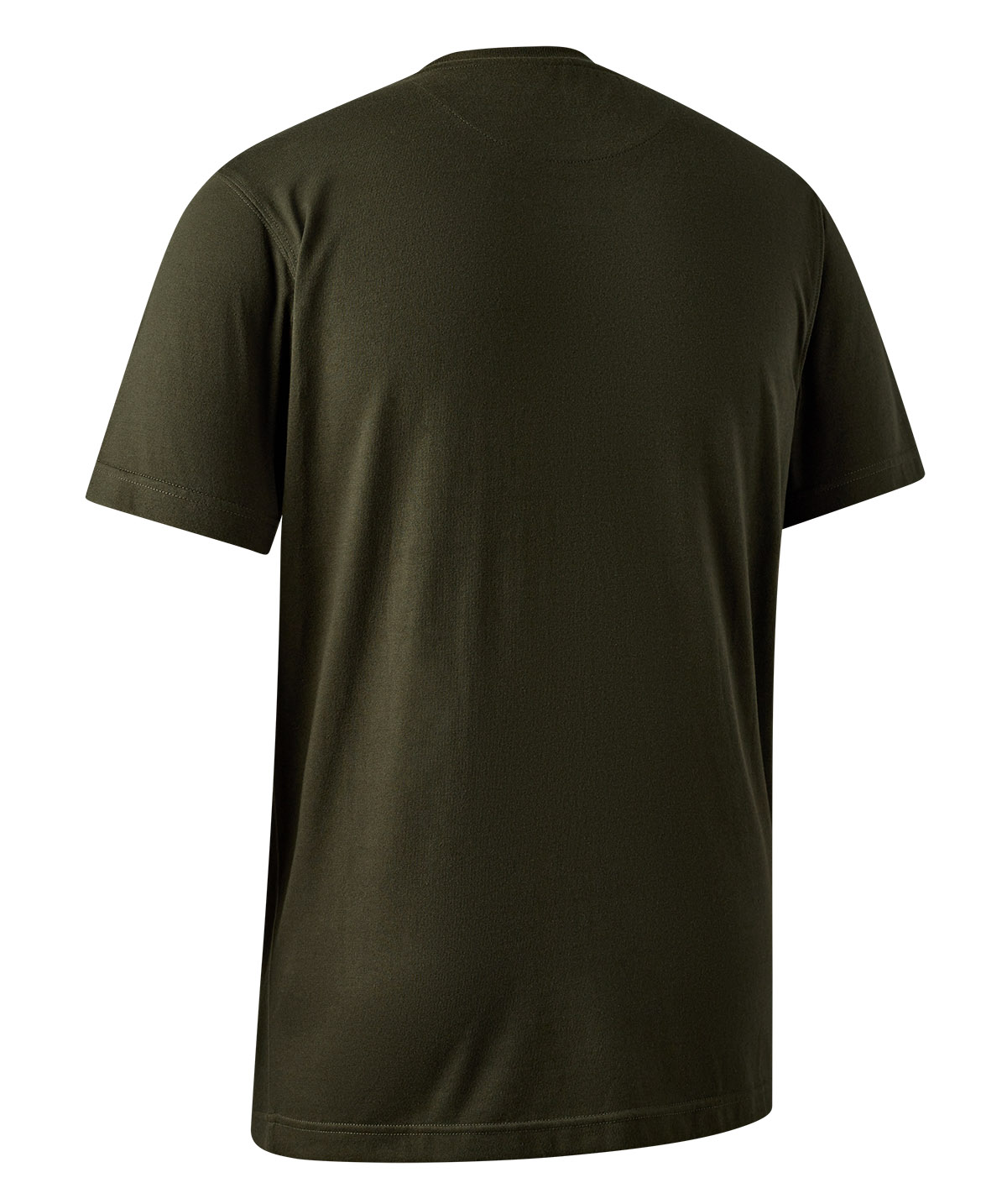 Deerhunter T-Shirt Jubilee mit Rundhalsausschnitt und 3D-Logodruck in Gruen, Rueckseite