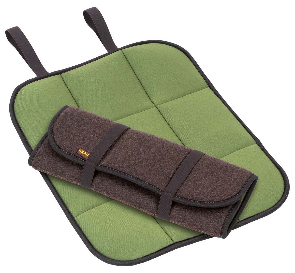 AKAH faltbares Sitzkissen Loden mit Neopren, 6 mm dick, Vorderseite