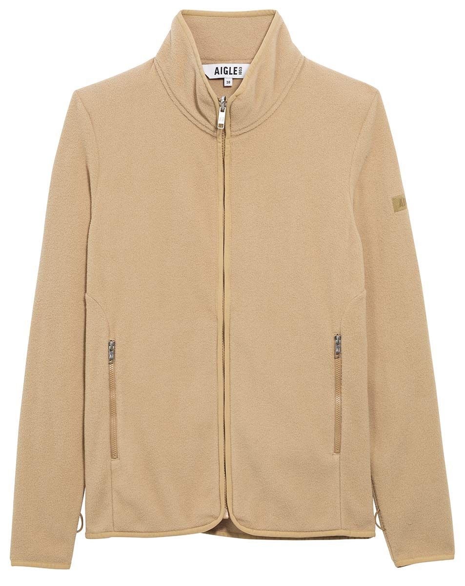  Aigle Fleecejacke für Damen – warme, weiche Outdoorjacke mit femininem Schnitt und durchgehendem Reißverschluss