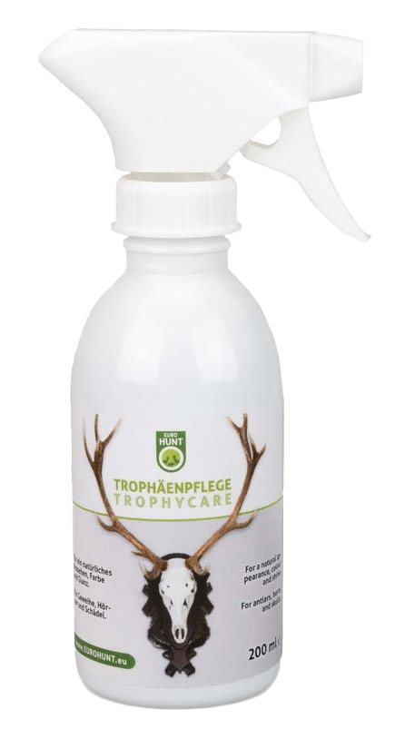 Eurohunt Trophäenpflege 200 ml in einer Pumpsprühflasche, Vorderseite