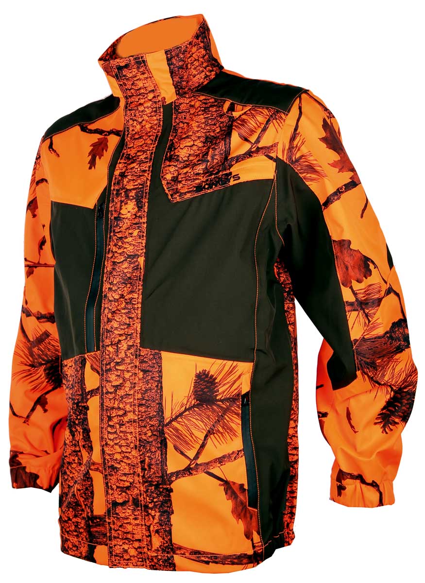 Somlys Signaljacke Softshell Summer  Camo Orange