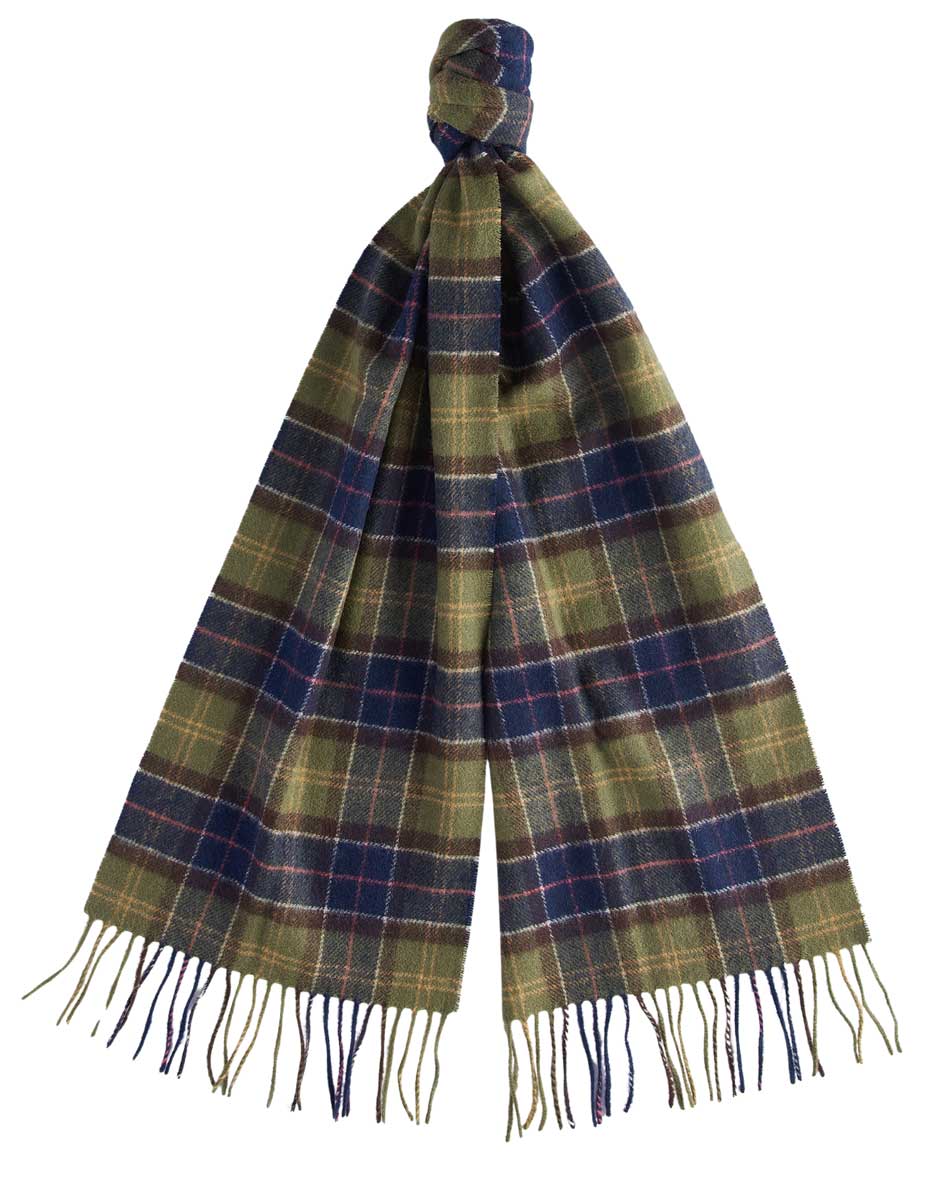 Barbour Schal aus Lammwolle im Tartan-Muster, Vorderansicht