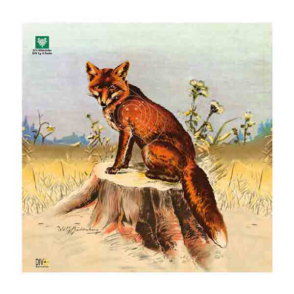 DJV-Luftgewehr-Jagdscheibe Fuchs