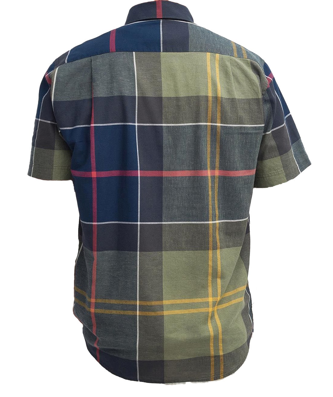 Barbour Kurzarmhemd Dougles mit Tartan-Muster, Rückseite 